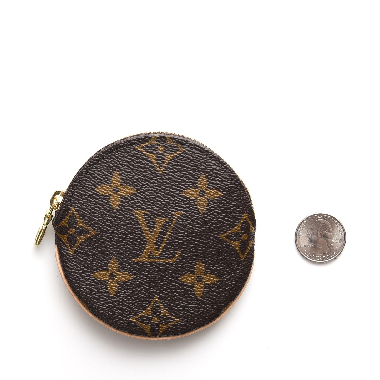 Monogram Round Coin Purse