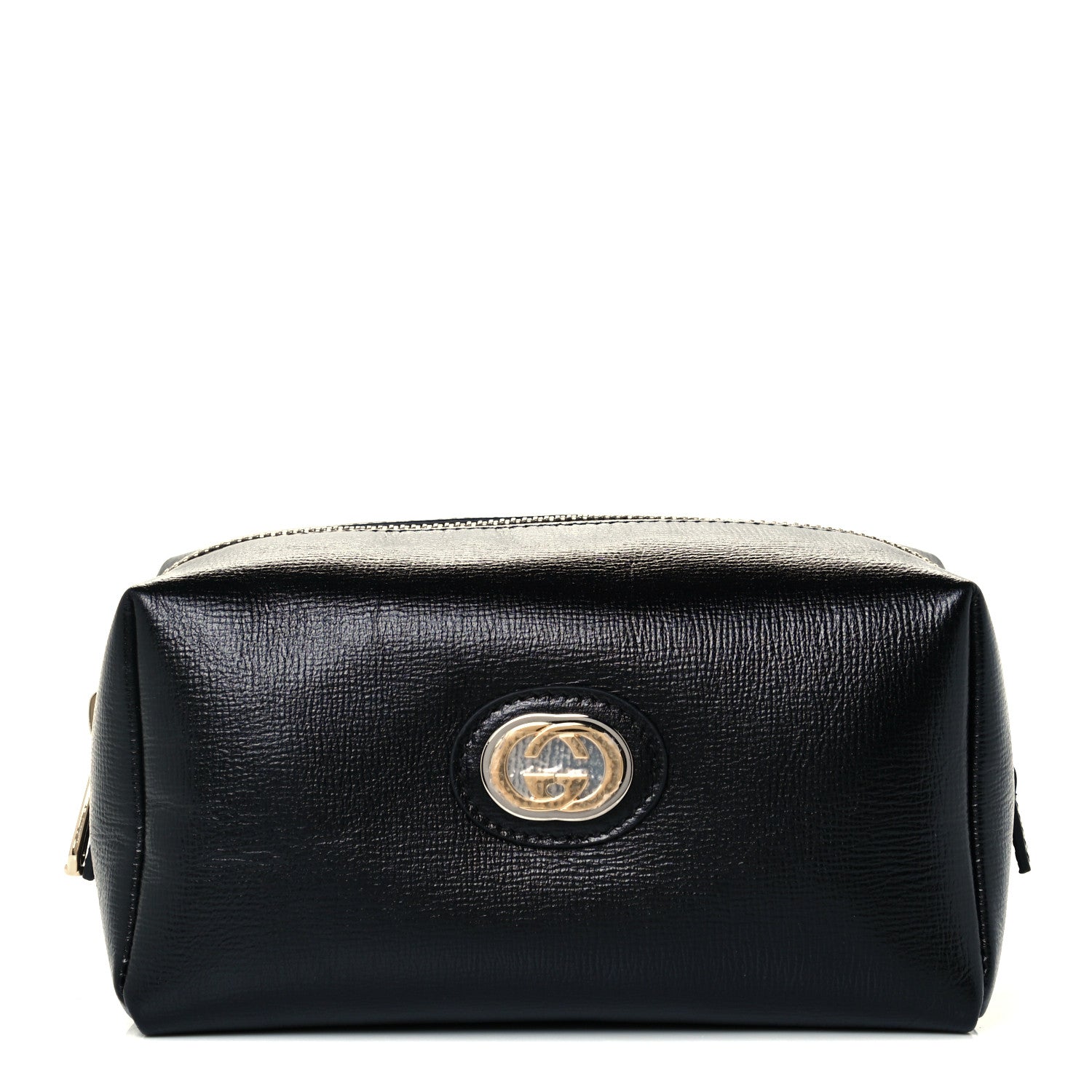 Gucci Azalea Calfskin Marina Cosmetic Case Black 1 of 12