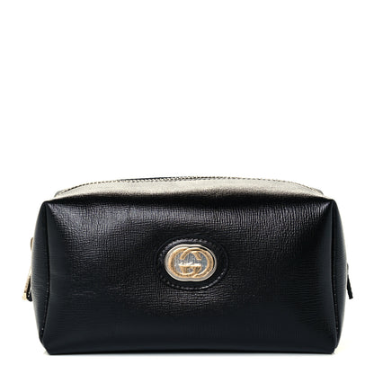 Gucci Azalea Calfskin Marina Cosmetic Case Black 1 of 12