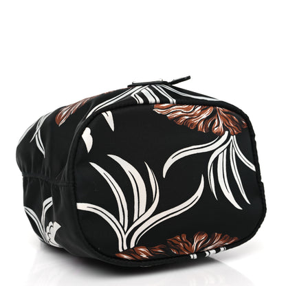Prada Tessuto Nylon Saffiano Hawaii Print Bucket Wristlet Rosso 4 of 9
