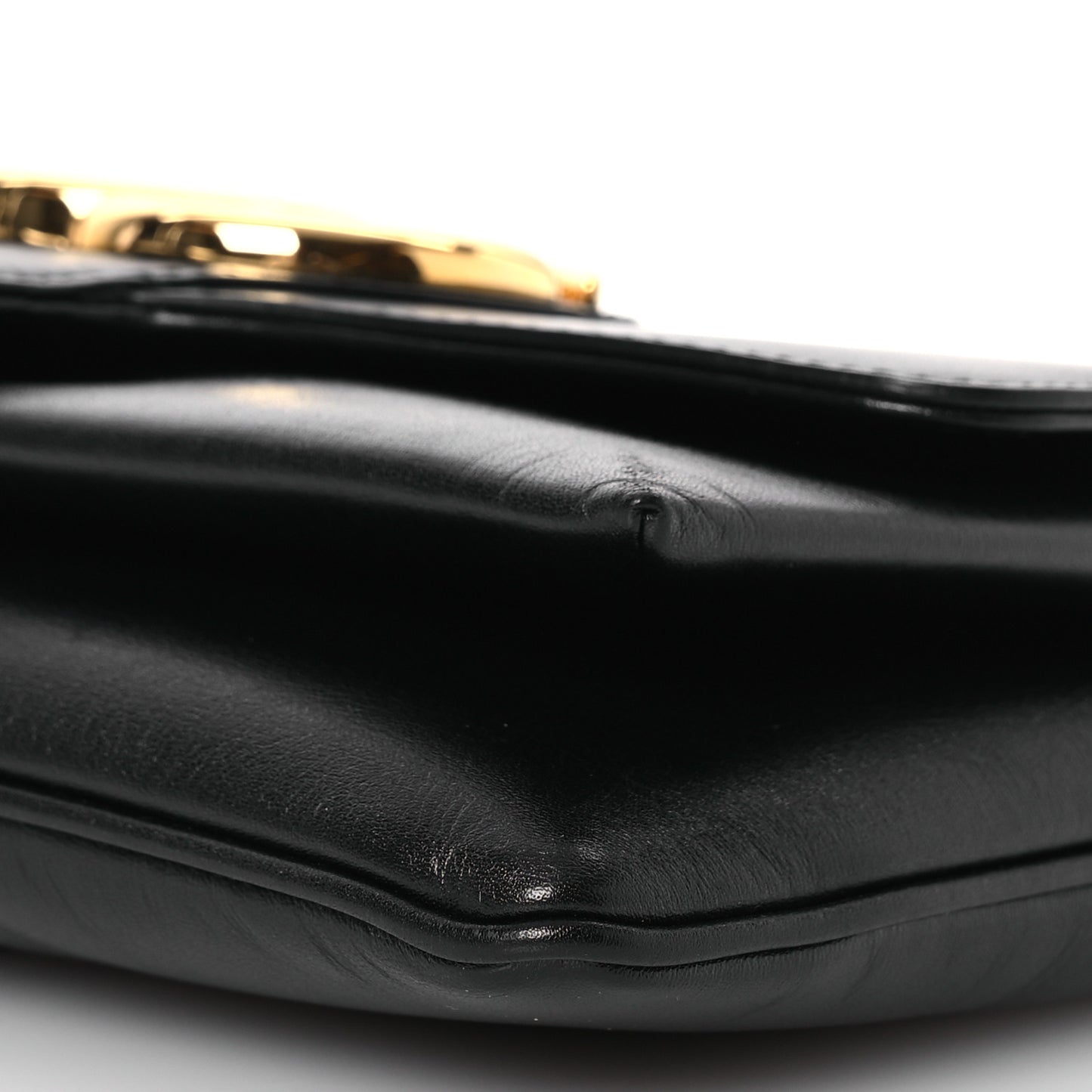Vitello Palmellato Lux Small Arli Flap Shoulder Bag Black