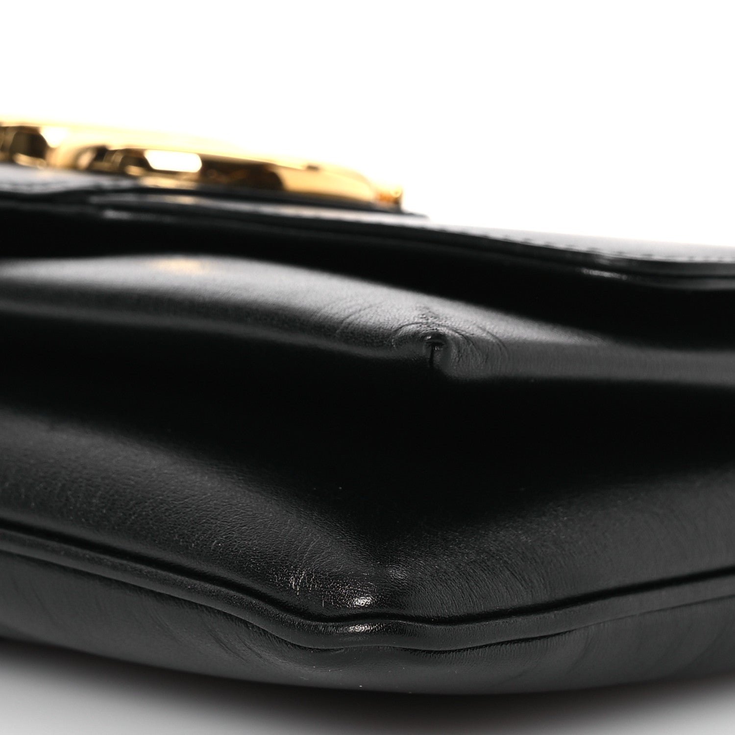 Gucci Vitello Palmellato Lux Small Arli Flap Shoulder Bag Black 12 of 16