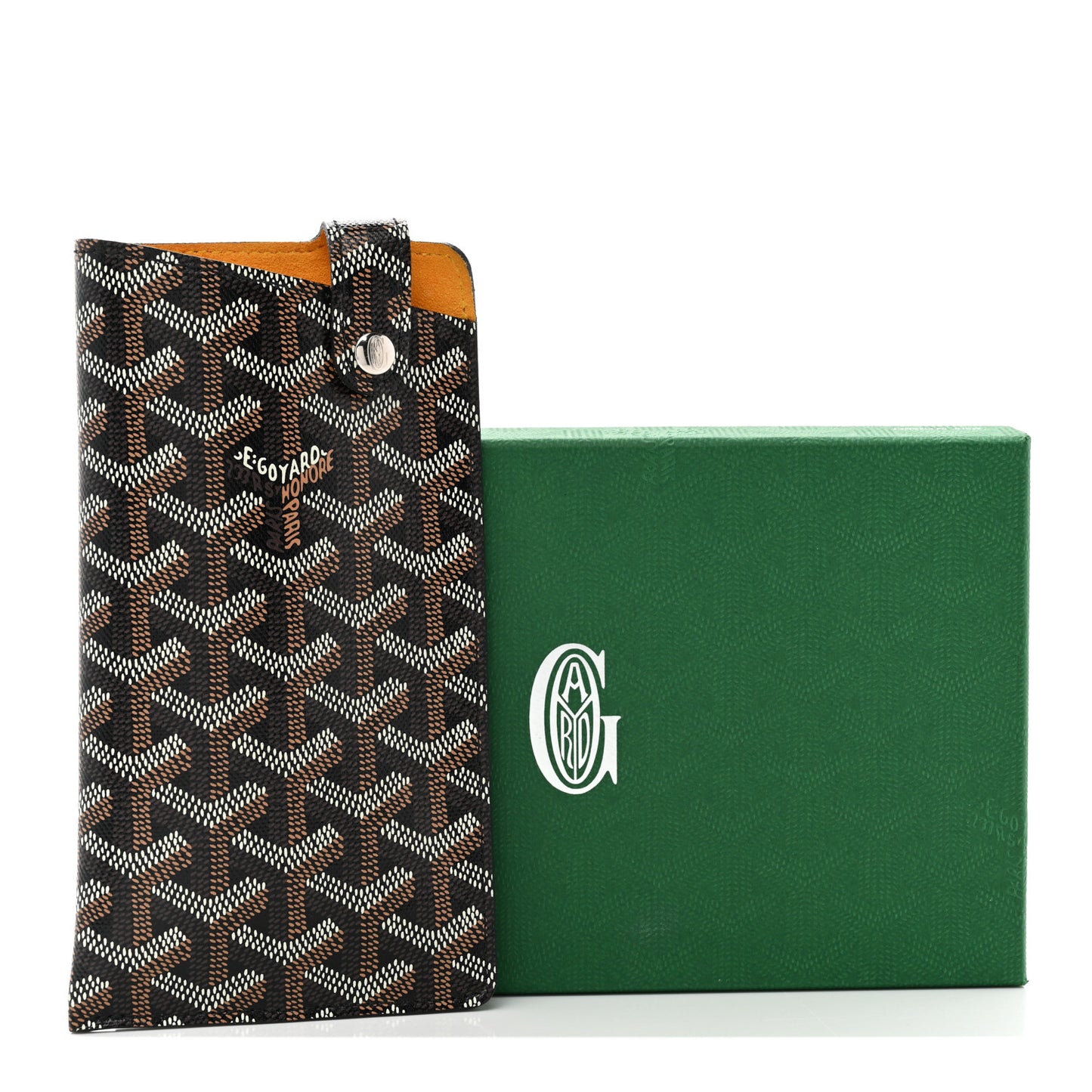 Goyardine Montmartre Glasses Case GM Black