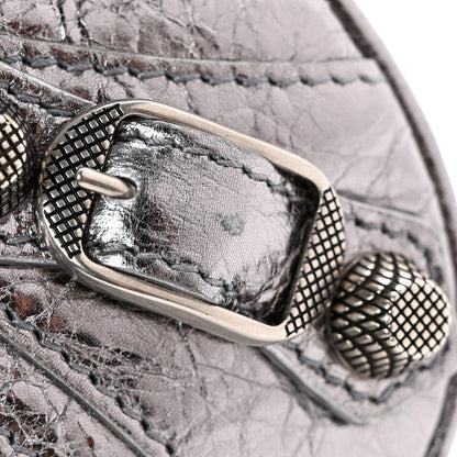 Balenciaga Metallic Agneau Arena Mini Le Cagole Multi Pouch Silver 9 of 10