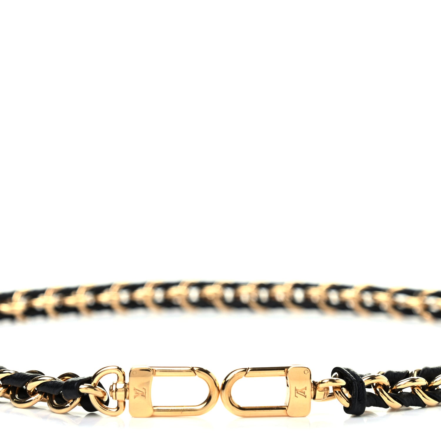 Louis Vuitton Calfskin Multi Pochette Chain Shoulder Strap Black Gold 4 of 4