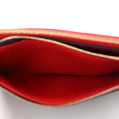 Louis Vuitton Empreinte Double Zip Pochette Marine Rouge 6 of 12