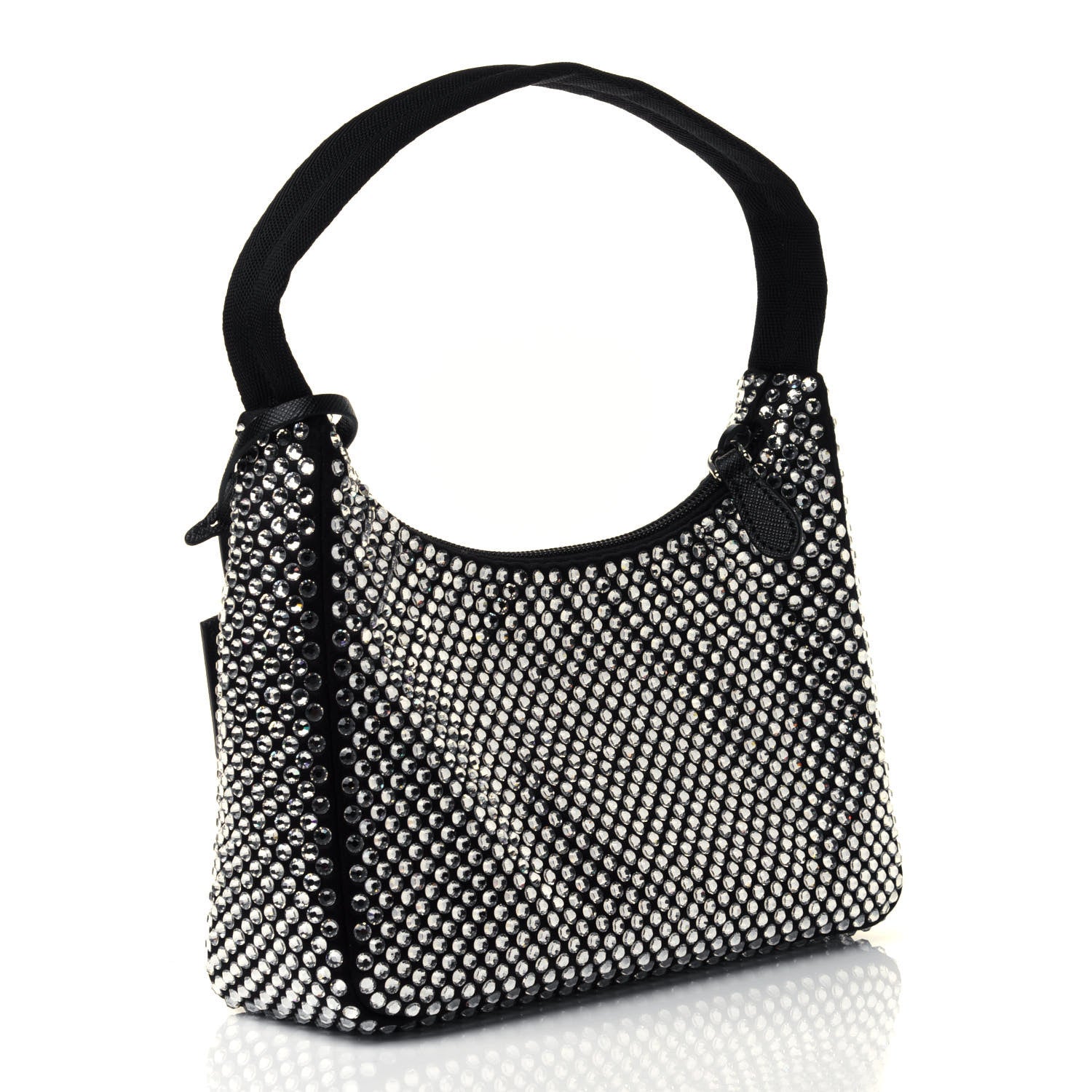 Prada Satin Crystal Mini Re-Edition 2000 Bag Cristal 2 of 4