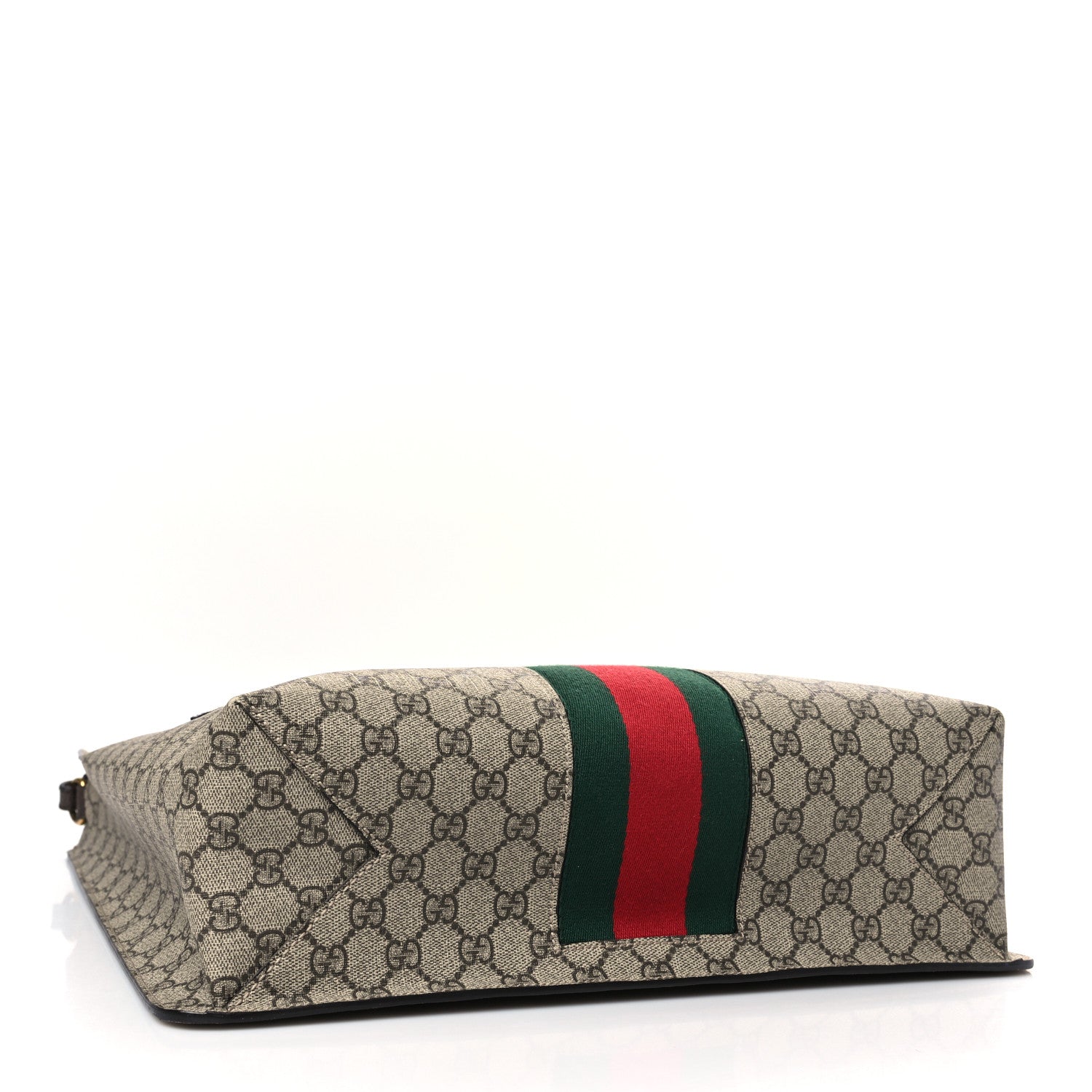 Gucci GG Supreme Monogram Web Animalier Bee Vertical Tote Brown 4 of 9