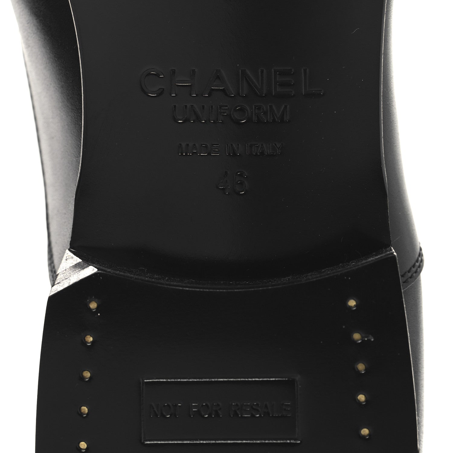 Chanel Smooth Calfskin Mens Loafers 46 Black 8 of 9