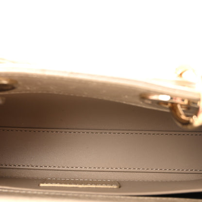 Christian Dior Metallic Ostrich Small Lady D-Joy Champagne 5 of 10