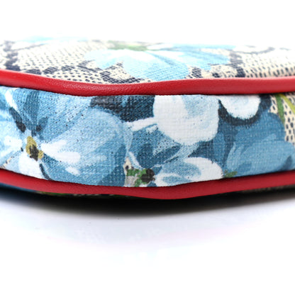 Gucci GG Supreme Monogram Blooms Mini Chain Bag Beige Blue Navy Hibiscus Red 9 of 9