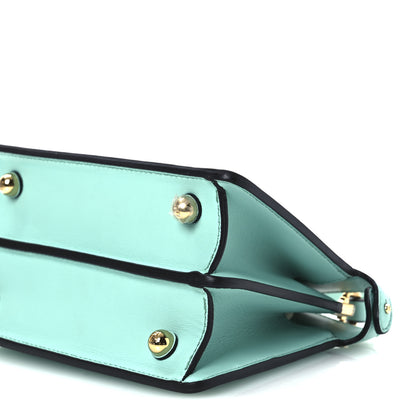 Fendi Shiny Nappa Petite Peekaboo I SEE U Satchel Spring Turquoise 11 of 13