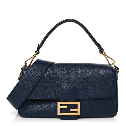 Fendi Cuoio Romano Selleria Baguette Dark Blue 1 of 9