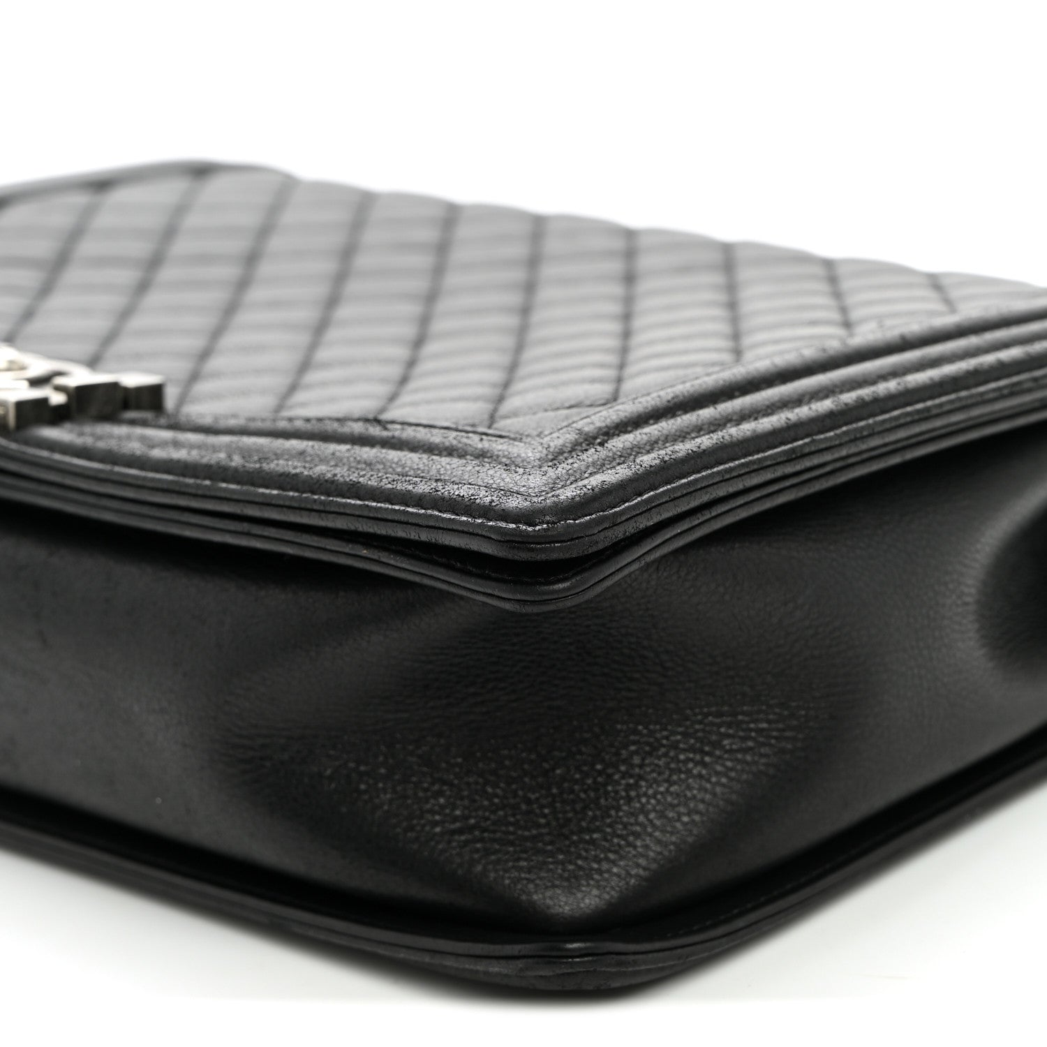 Chanel Calfskin Quilted Large Boy Flap Black 9 of 10