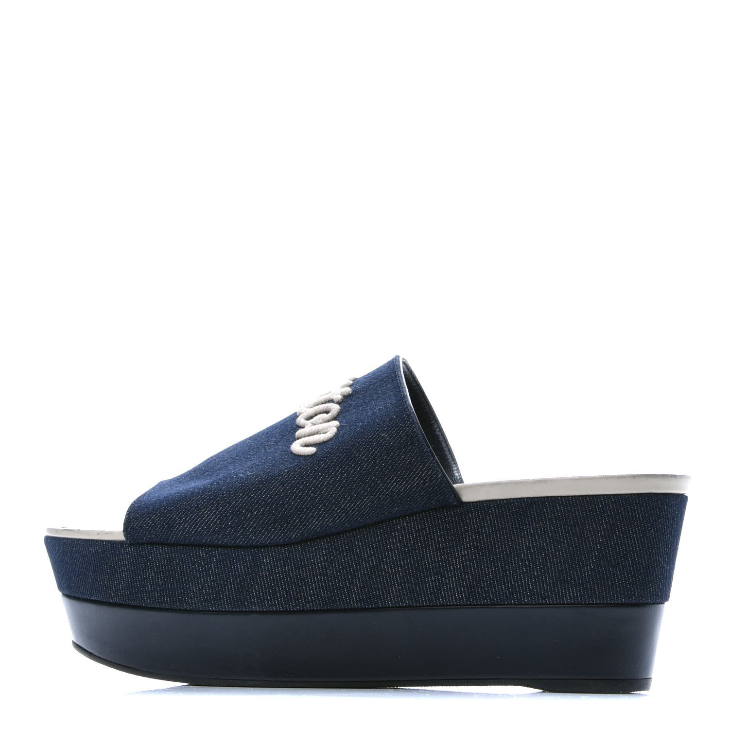 Louis Vuitton Canvas Wedge Mules 40 1 of 8