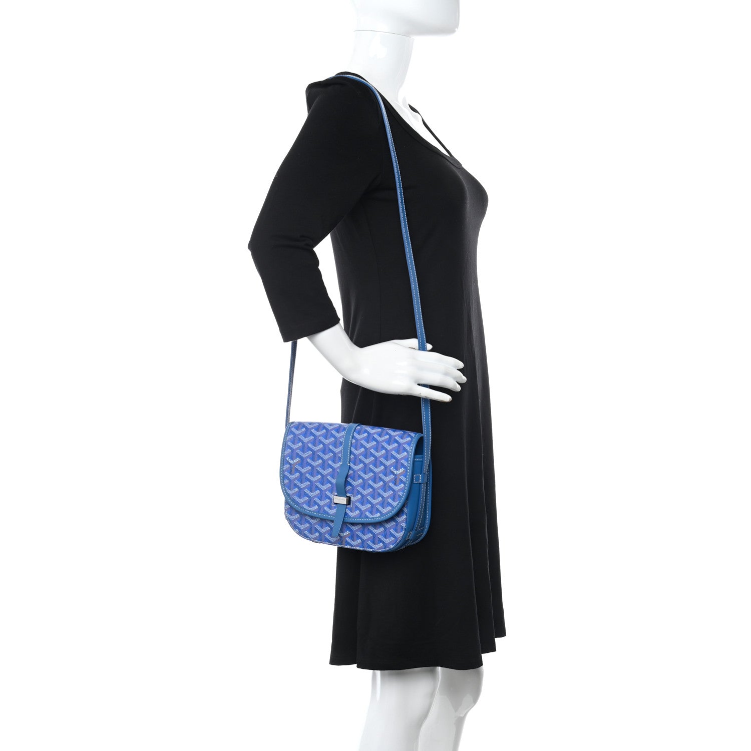 Goyard Goyardine Belvedere II PM Messenger Bag Sky Blue 5 of 17