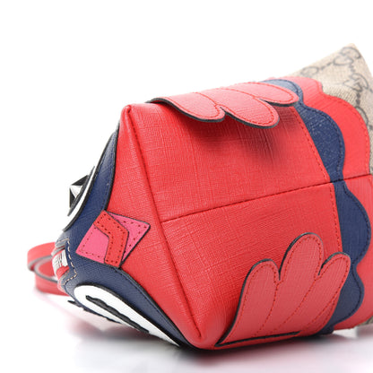 Gucci GG Supreme Monogram Childrens Owl Top Handle Bag Beige 7 of 8