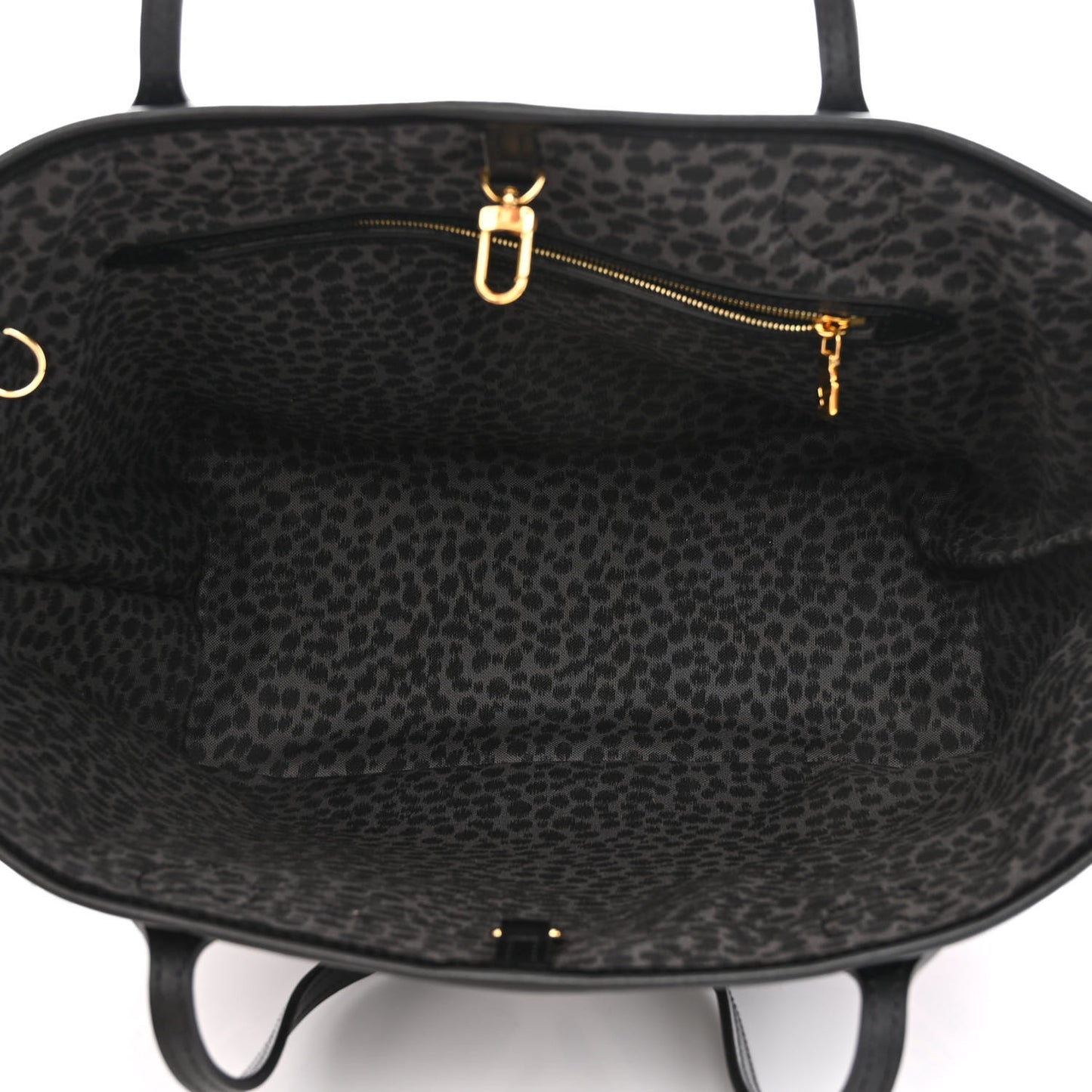 Monogram Giant Wild At Heart Neverfull MM Black