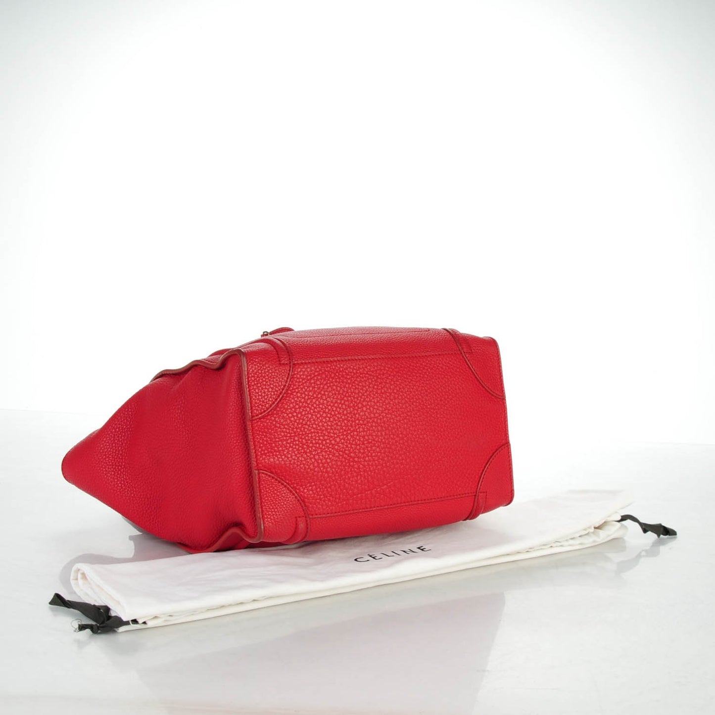 Pebbled Calfskin Mini Luggage Red