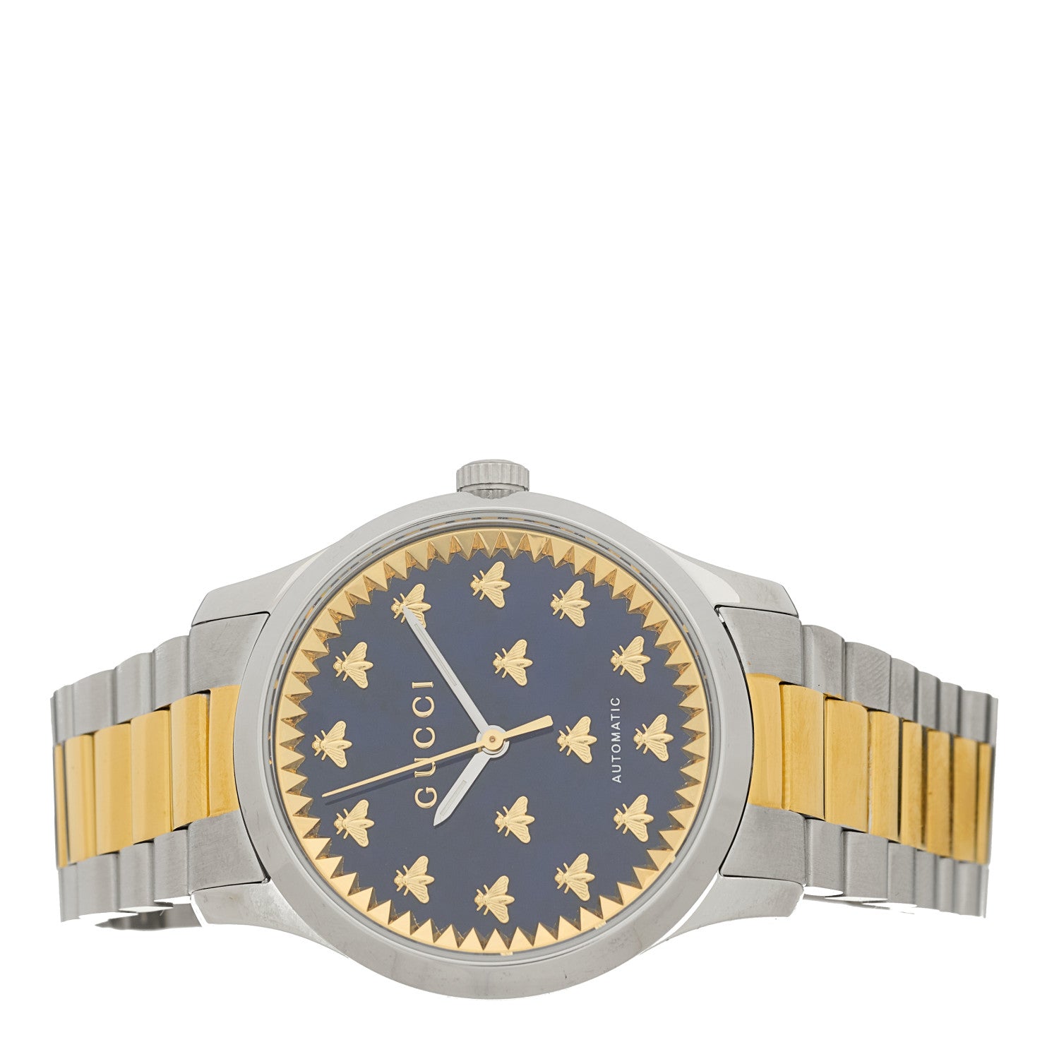Gucci Stainless Steel 38mm G-Timeless Two Tone Bee Automatic Watch