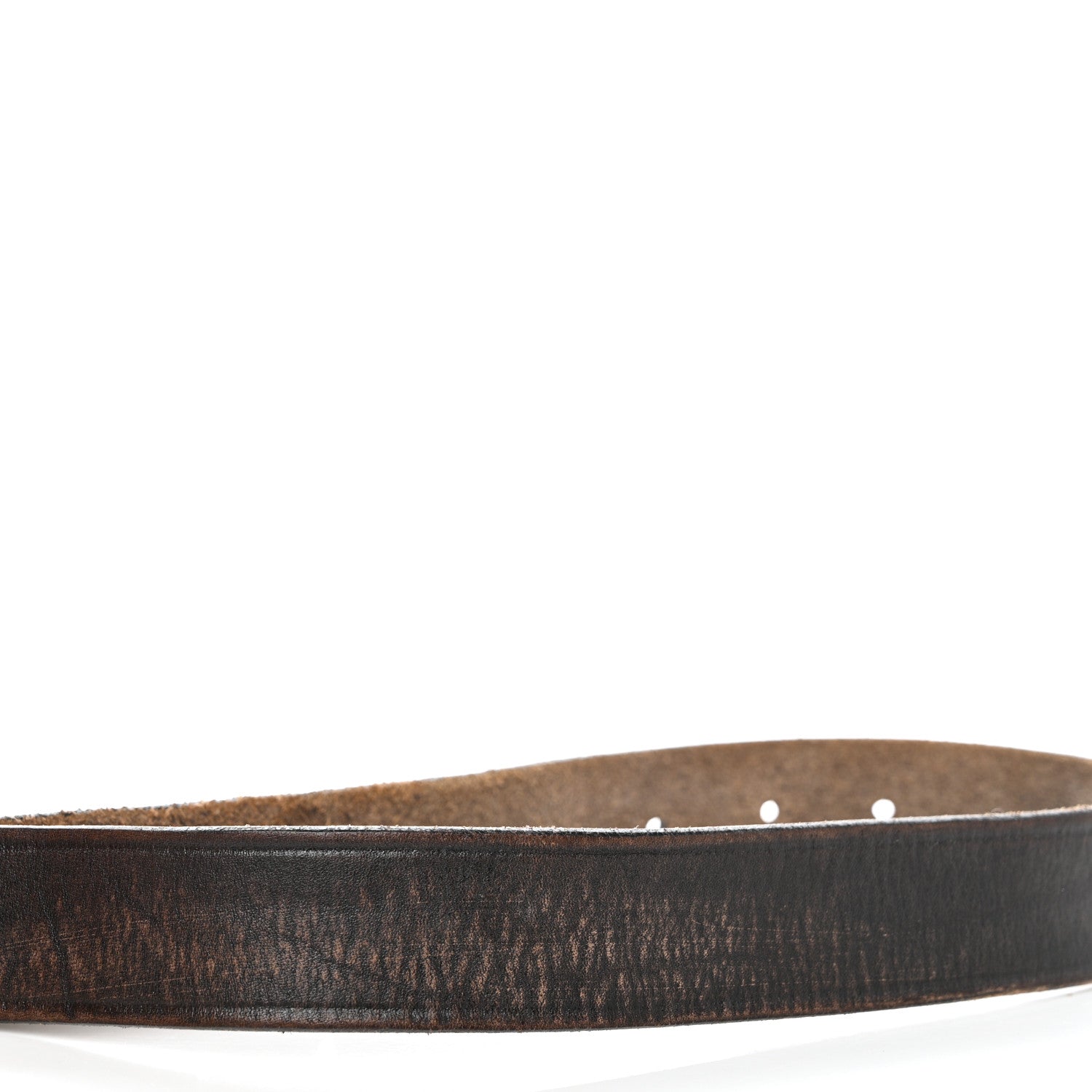 Saint Laurent Calfskin Embossed Celtique Belt 70 28 Brown 8 of 8