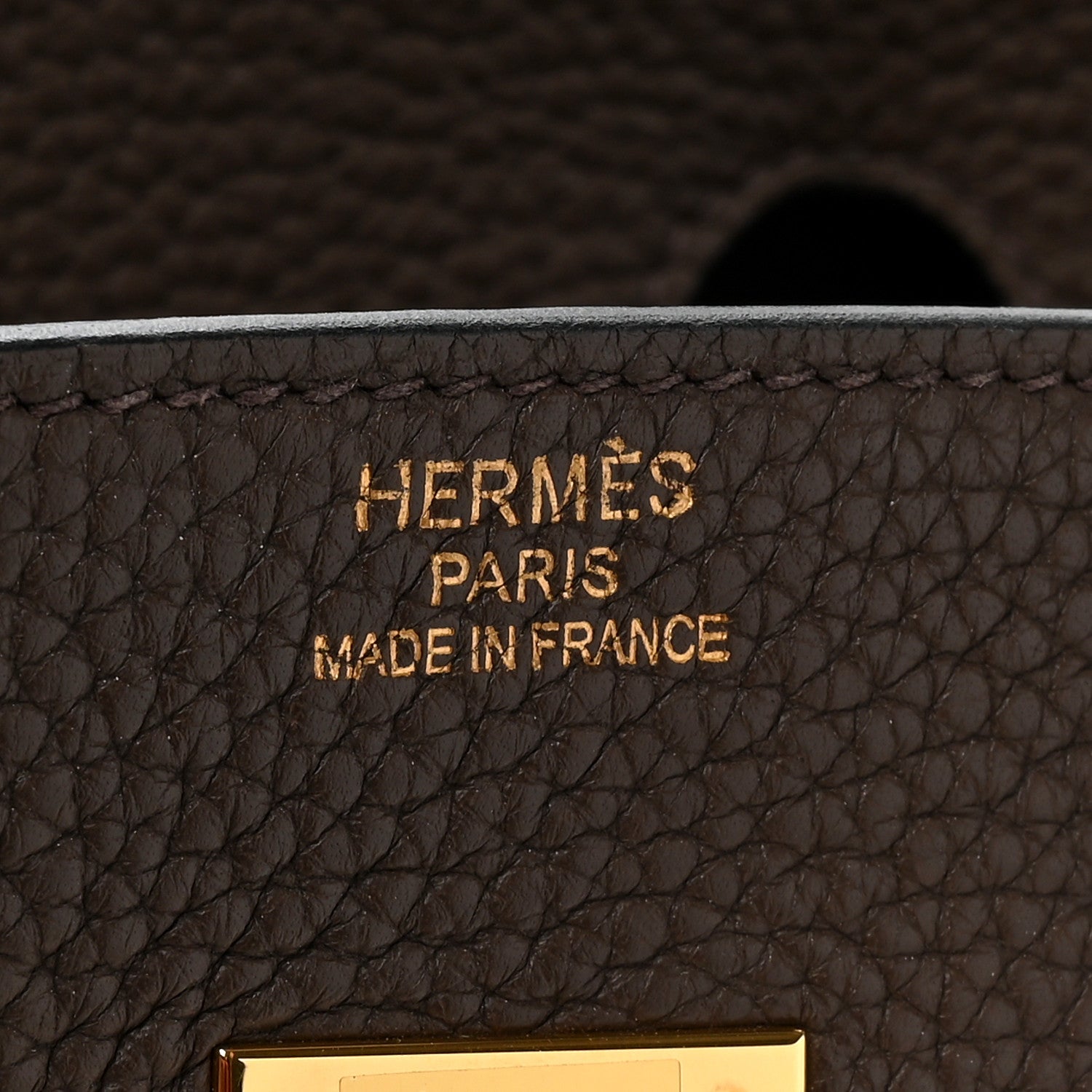 Hermes Taurillon Clemence Birkin 35 Chocolate 6 of 11