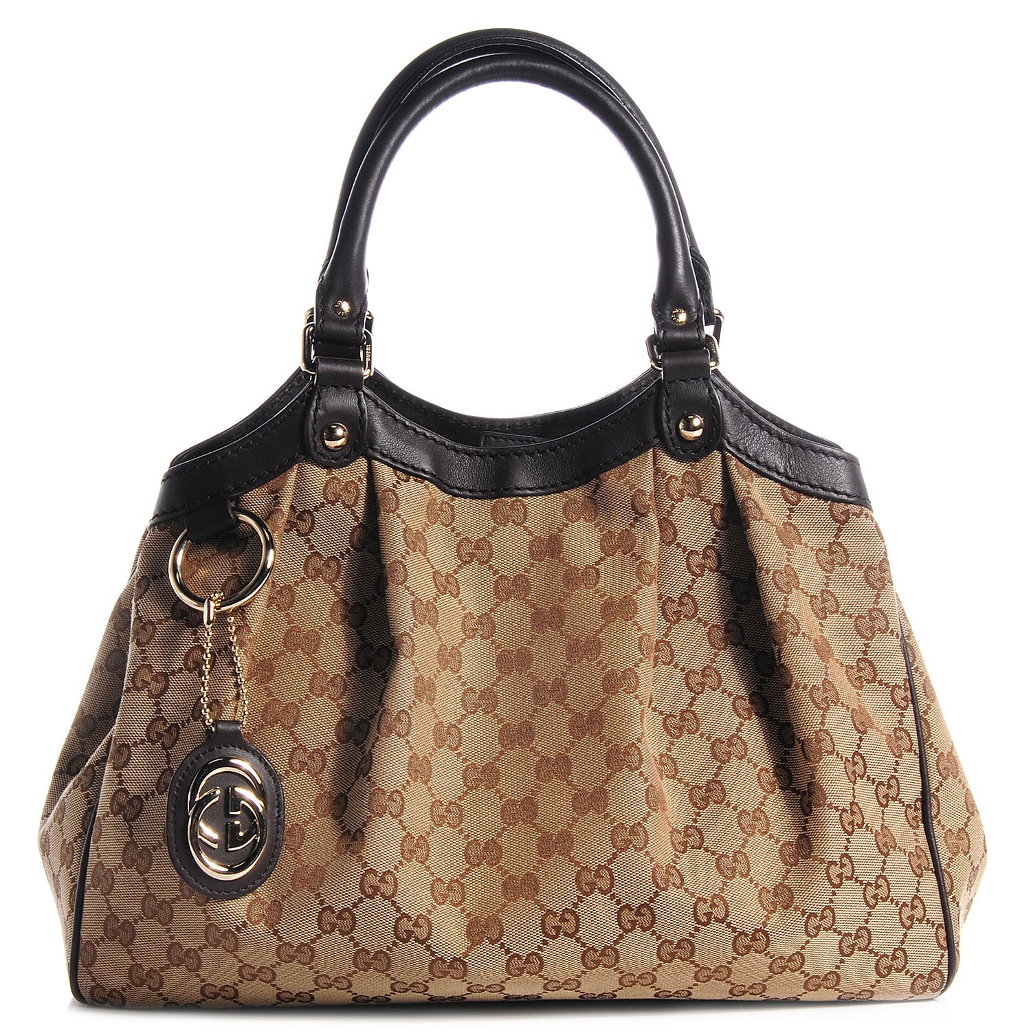 Gucci Monogram Medium Sukey Tote Dark Brown 1 of 8