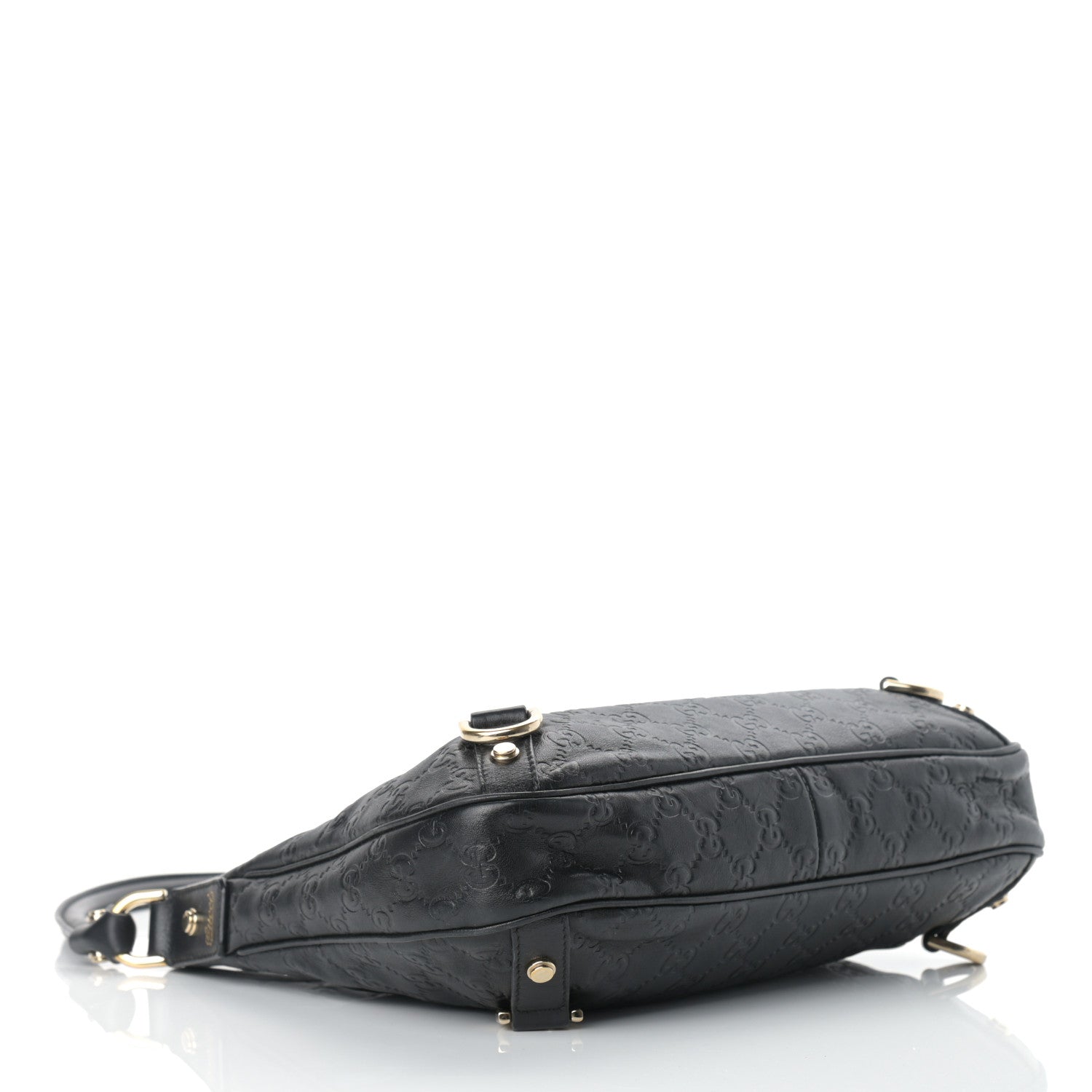 Gucci Guccissima Medium Abbey D Ring Hobo Black 4 of 12