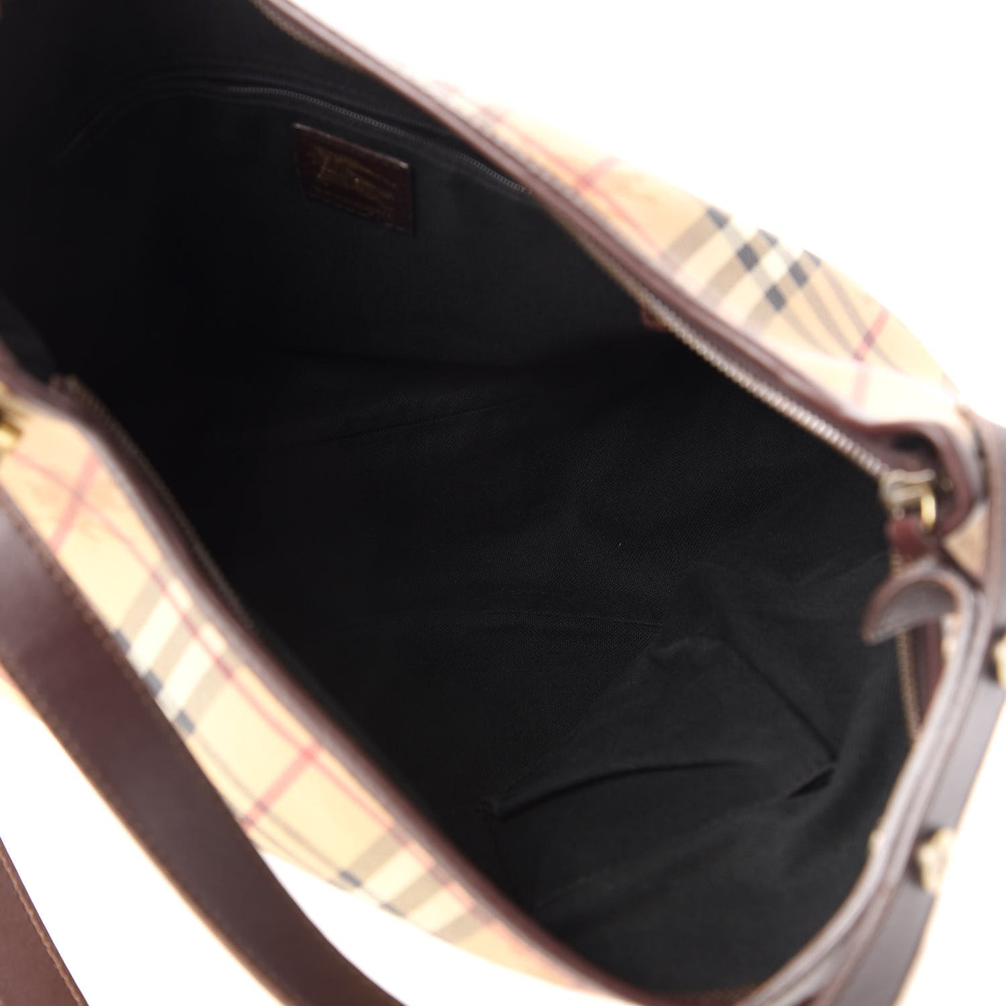 Haymarket Check Hobo Chocolate