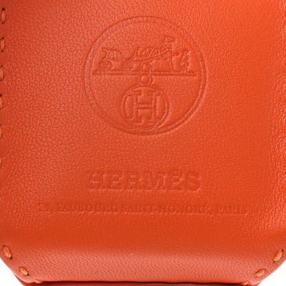 Hermes Milo Lambskin Swift Shopping Bag Charm Feu Gold 3 of 3