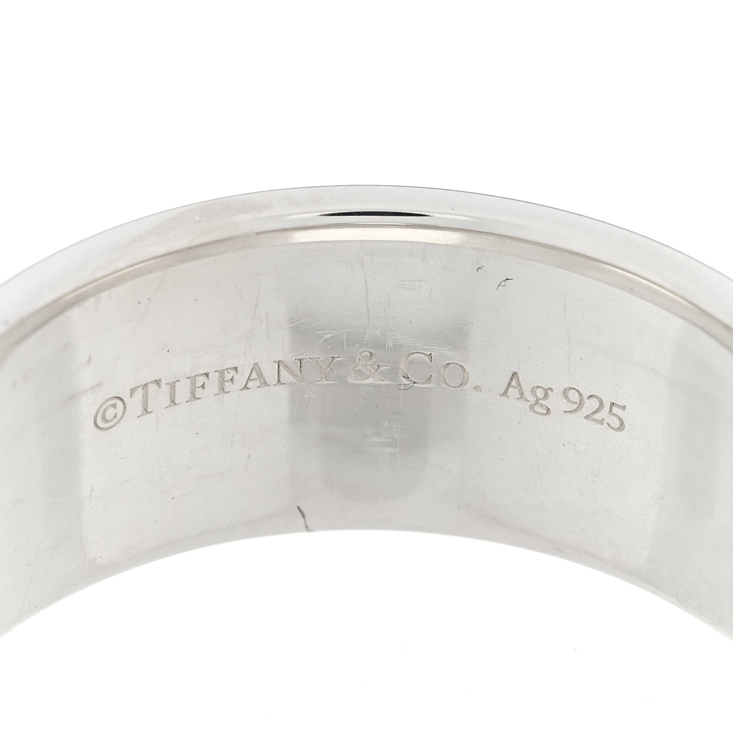 Tiffany Sterling Silver Wide Return to Tiffany Ring 66 11.5 4 of 4