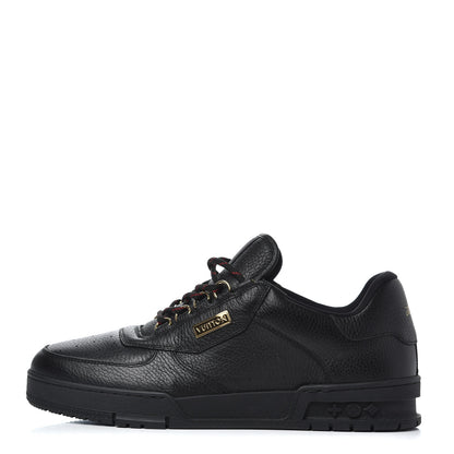 Louis Vuitton Calfskin Mens LV Trainer Sneakers 8 Black 1 of 7