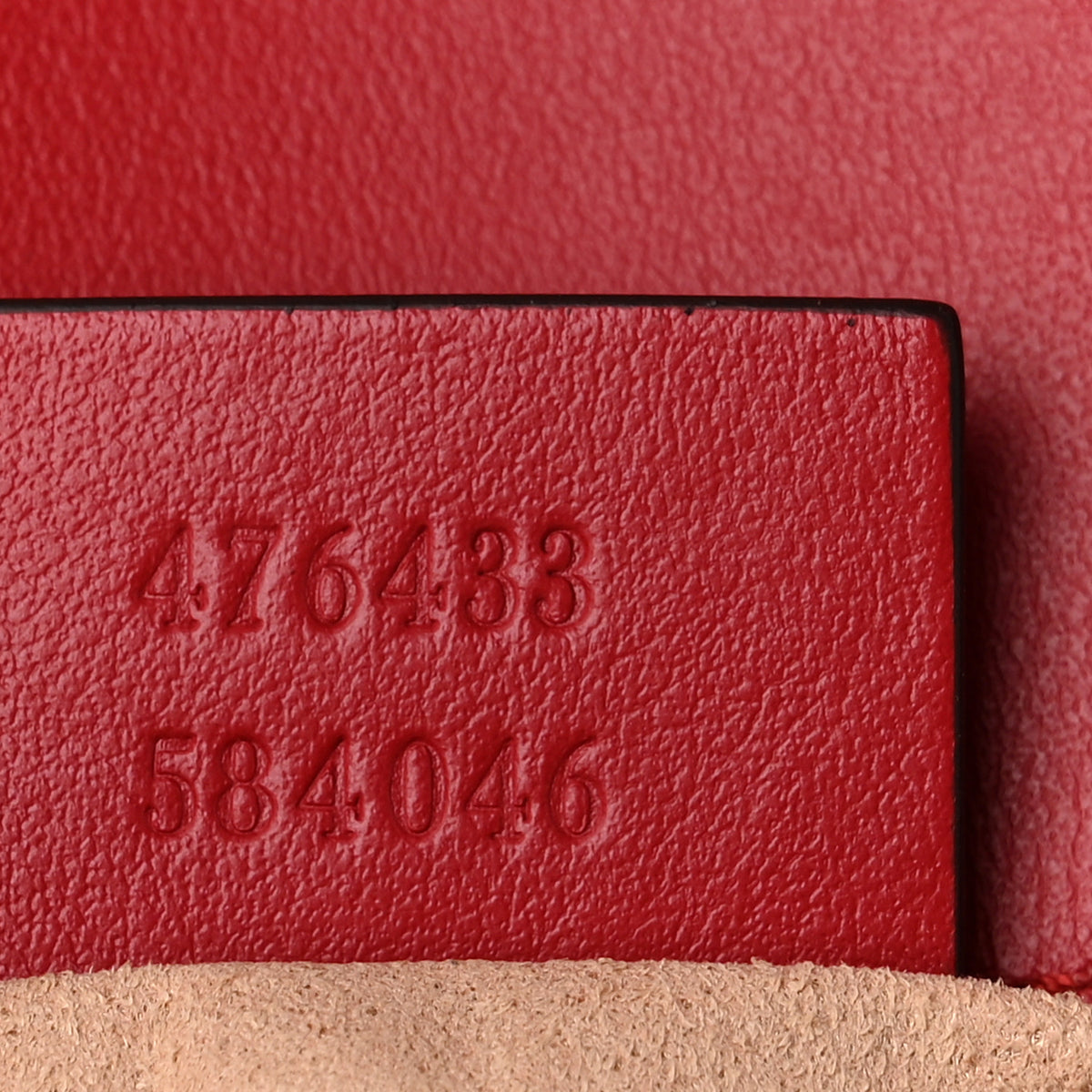 Calfskin Matelasse Super Mini GG Marmont Shoulder Bag Hibiscus Red
