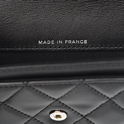 Chanel Patent Quilted Reissue Flap Card Holder So Black 7 of 9
