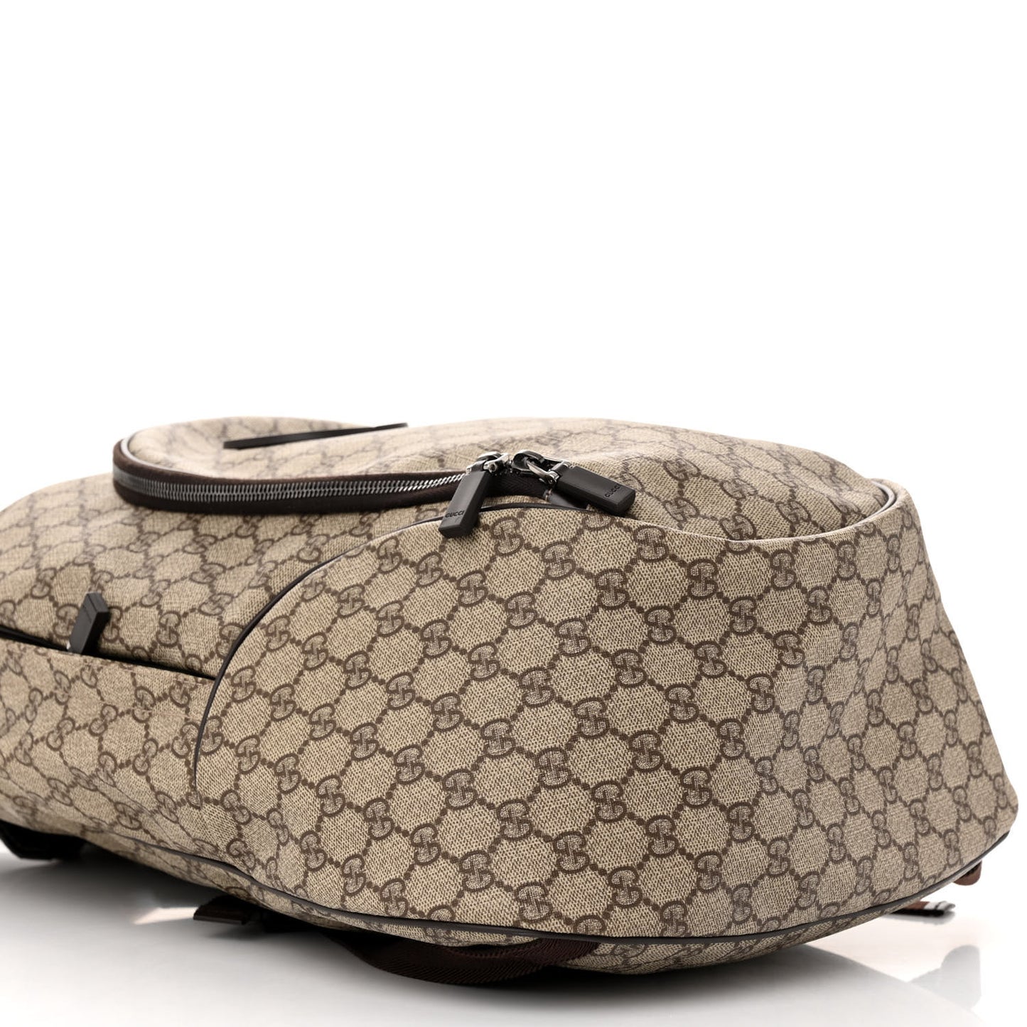 GG Plus Monogram Interlocking G Medium Backpack Dark Brown