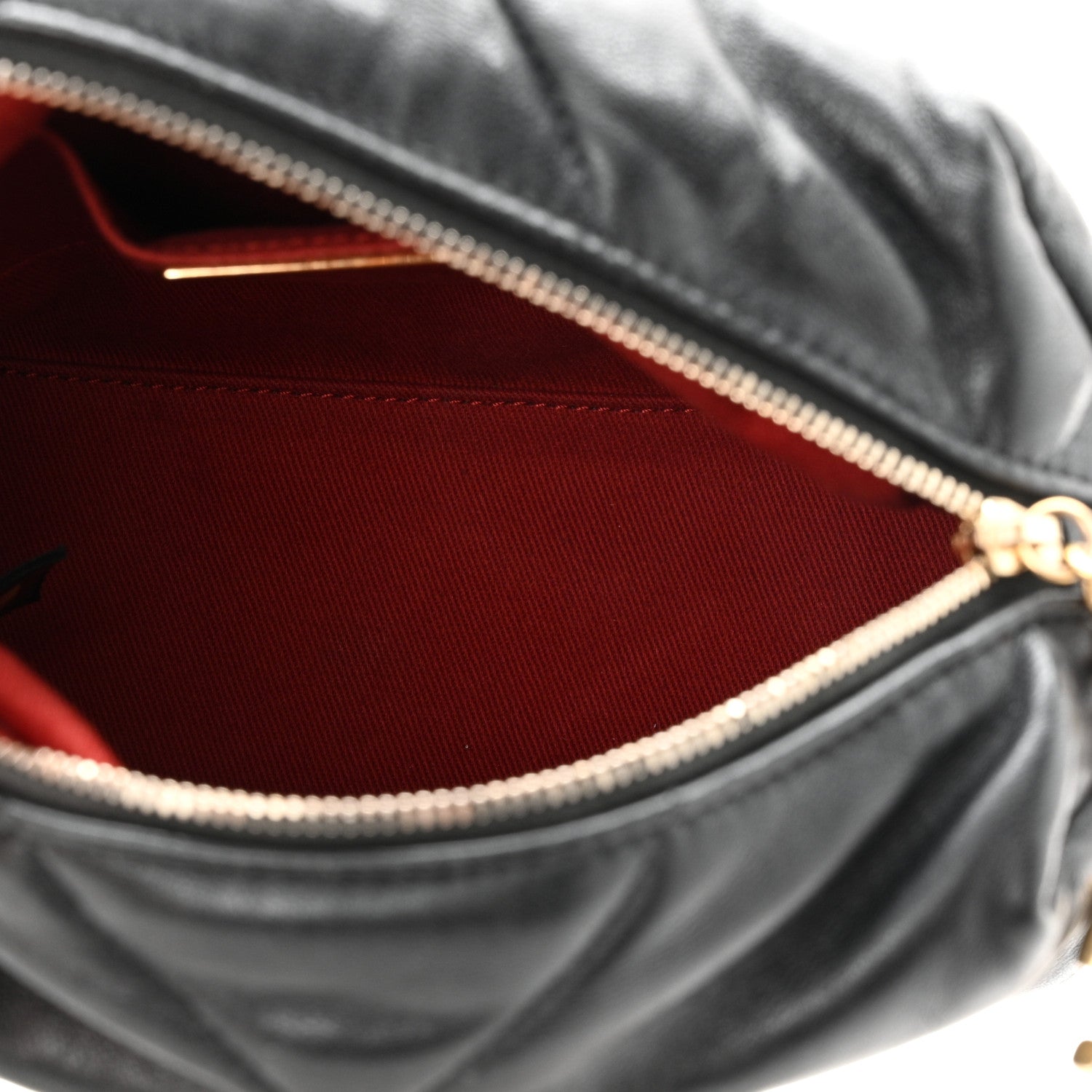 Chanel Lambskin Quilted Small Bowling Bag Black 5 of 10