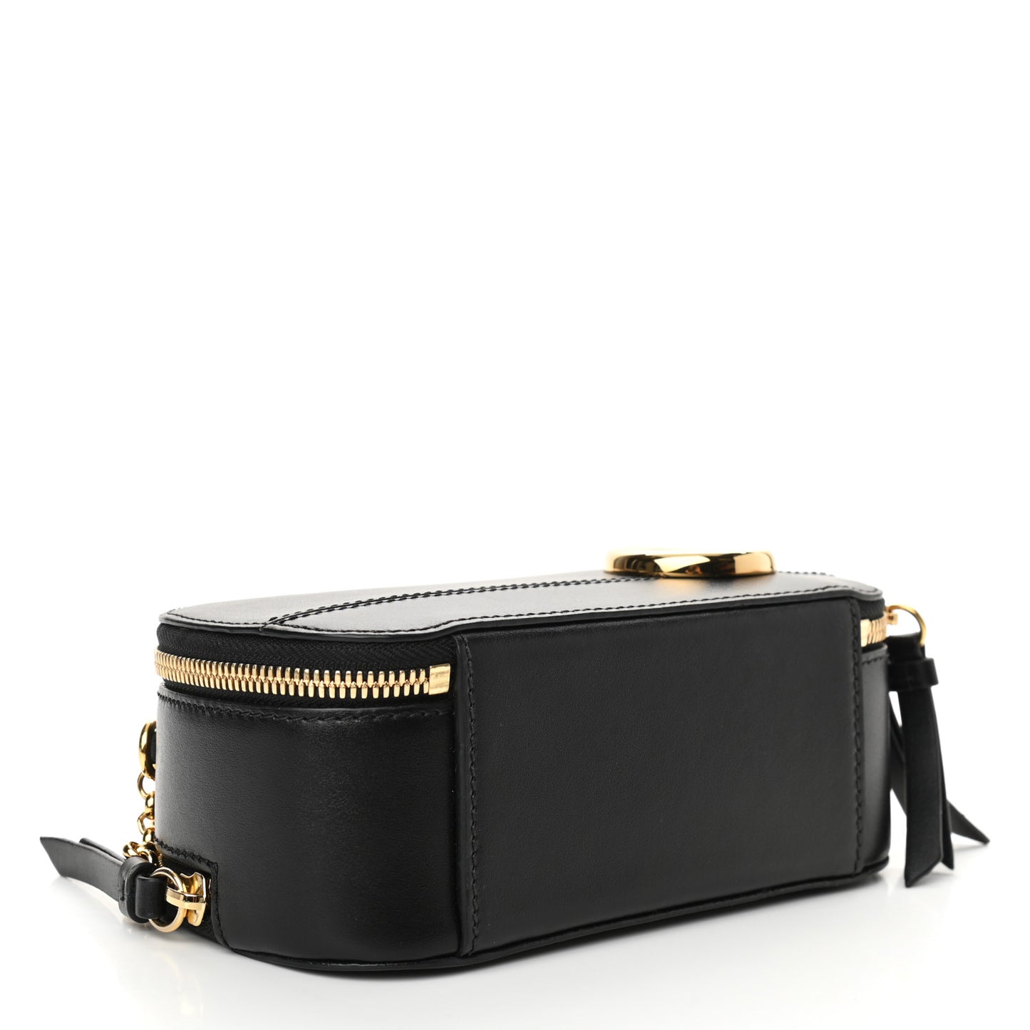 Calfskin Mini C Vanity Bag Black