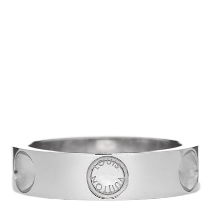 Louis Vuitton 18K White Gold Empreinte Ring 52 6 1 of 5