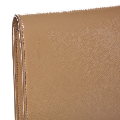 Saint Laurent Textured Patent Monogram Large Belle De Jour Clutch Nude 15 of 16