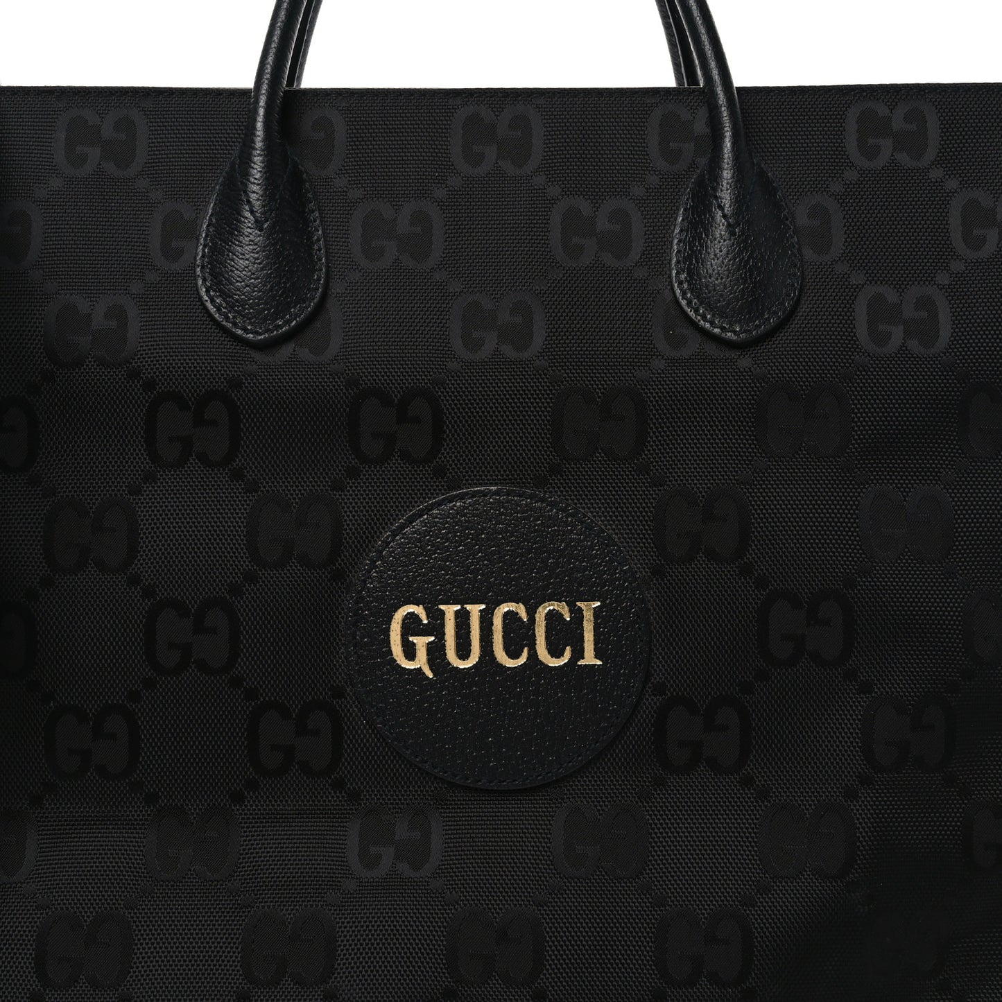 Econyl Nylon Monogram Large Off The Grid Tote Bag Black