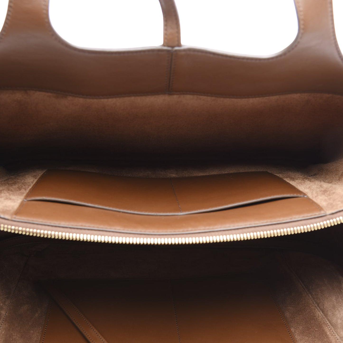 Smooth Calfskin Medium Tri-Fold Bag Havana