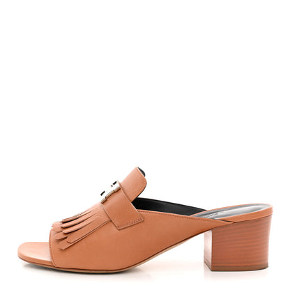 Hermes Calfskin Alma Sandals 40 Havane 1 of 12