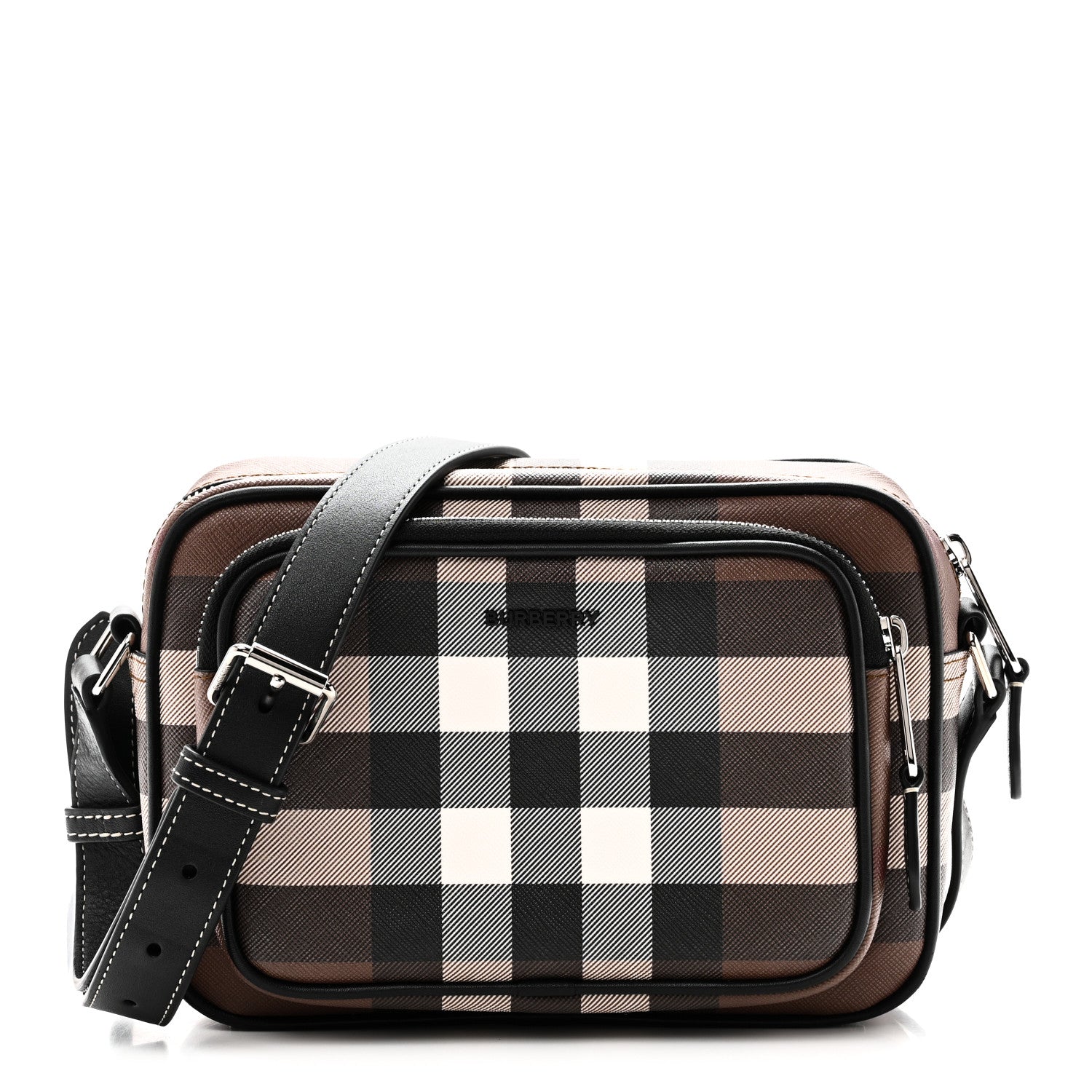 Burberry Canvas Check Paddy Messenger Birch Brown 1 of 9