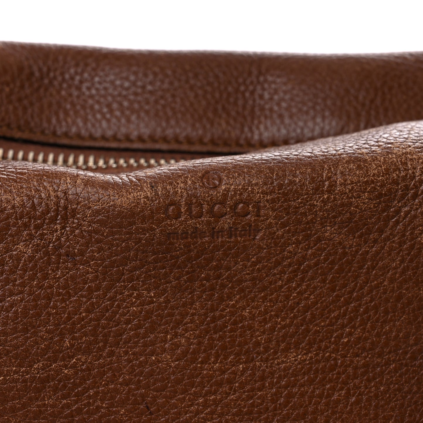 Pebbled Calfskin Medium Bree Shoulder Bag Nut Brown