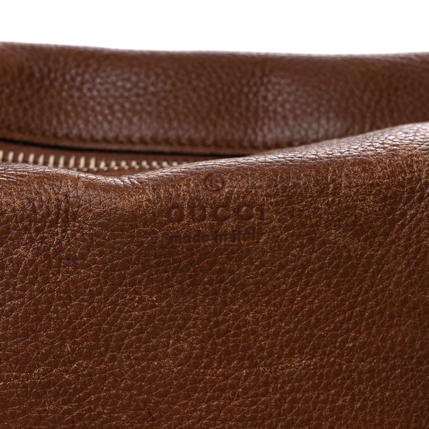 Gucci Pebbled Calfskin Medium Bree Shoulder Bag Nut Brown 28 of 32