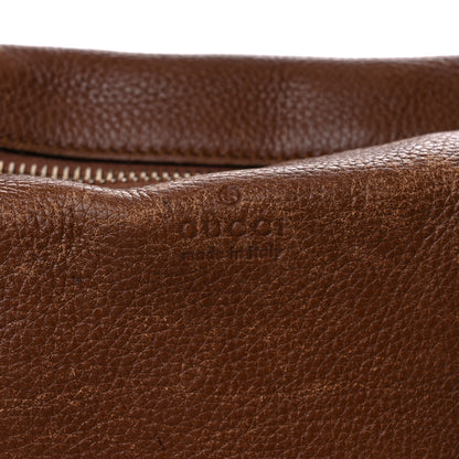 Gucci Pebbled Calfskin Medium Bree Shoulder Bag Nut Brown 28 of 32