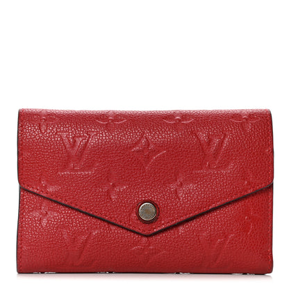 Louis Vuitton Empreinte Compact Curieuse Wallet Cherry 1 of 10
