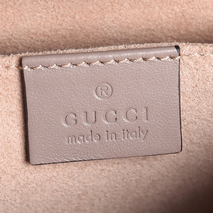 Gucci Calfskin Matelasse Small GG Marmont Chain Shoulder Bag Taupe 6 of 7