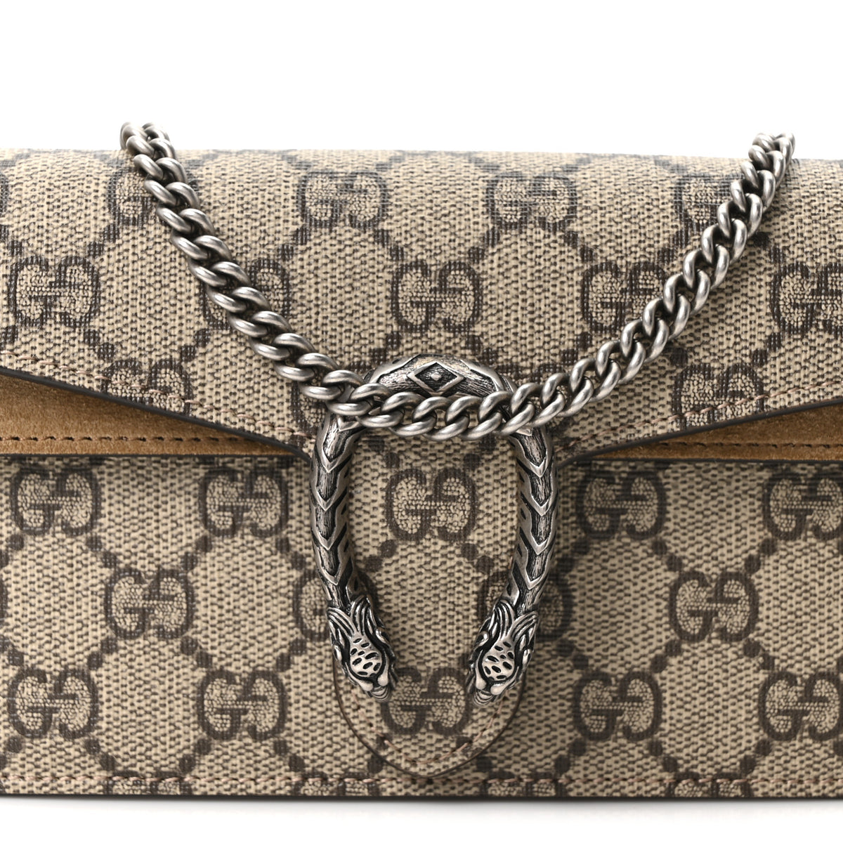 Gucci GG Supreme Monogram Super Mini Dionysus Shoulder Bag Taupe 8 of 11