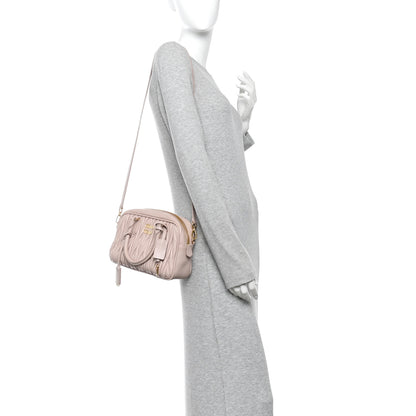 Miu Miu Nappa Matelasse Arcadie Top Handle Bag Cameo Powder Pink 2 of 15